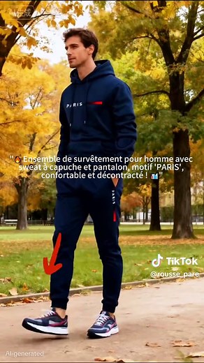 Ensemble de survêtement pour homme : confort et style à Paris