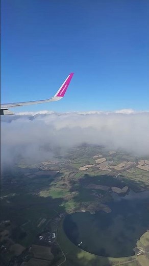 WIZZ AIR airplane wing in the sky [2025.] #travel #clouds #wizzair