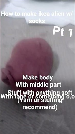 make an IKEA alien with socks (: