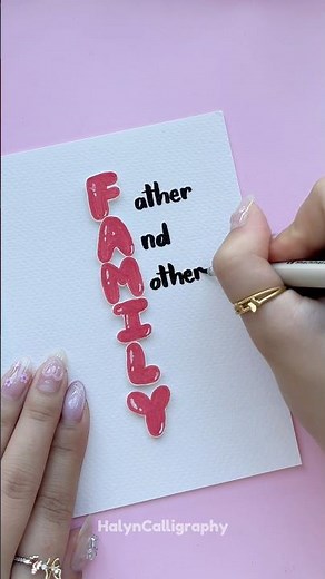 DIY Meaningful Card for Family ❤️