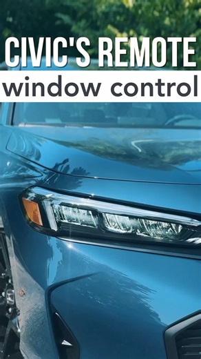 Honda Civic's Remote Windows Control #honda #hondacivic #hondafeatures #civic2026 #civictouring