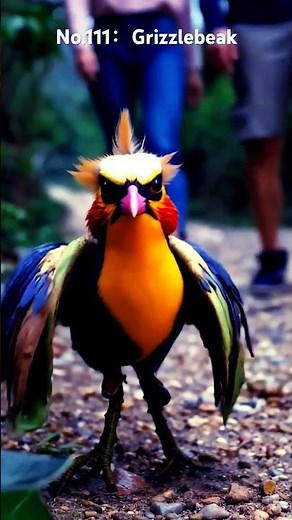 Fantasy Creature Design No.111：Grizzlebeak#Creative #flower #birds