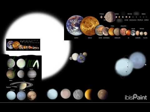 Drawing the Solar System in ibisPaint