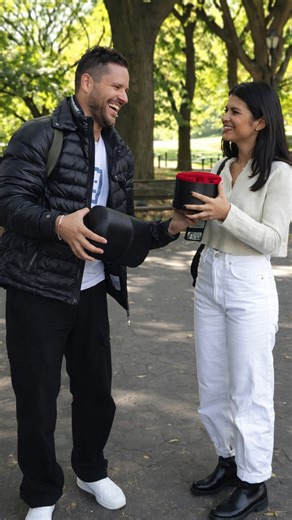 Surprising strangers to brighten their smile