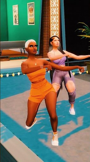 Sim Baddies hollin' out Gang gang!! #sims4 #shorts #sims4mods #sims4cc