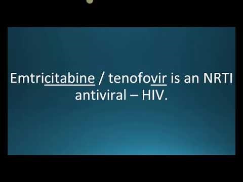 How to pronounce emtricitabine / tenofovir (Truvada) (Memorizing Pharmacology Flashcard)