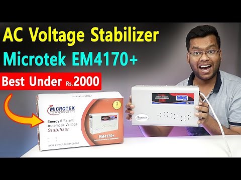 Microtek EM4170+ Voltage Stabilizer Unboxing, Specifications, Connection, Installation & Review