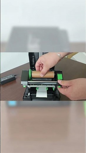 Установка красящей ленты (карбона/риббона) в принтер TSC TE200