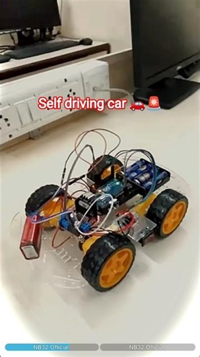 prototype for a self-driving or autonomous vehicle #diyprojects #lifehacks #robotics #driveless #car