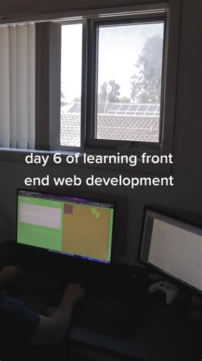 hopefully tiktok sends this to some experienced web Devs so I can learn from people ahead of me :). I'll be posting more tiktoks as I progress.#tech #techtok #frontend #frontenddeveloper #coding #codingtiktok #progress #selftaught