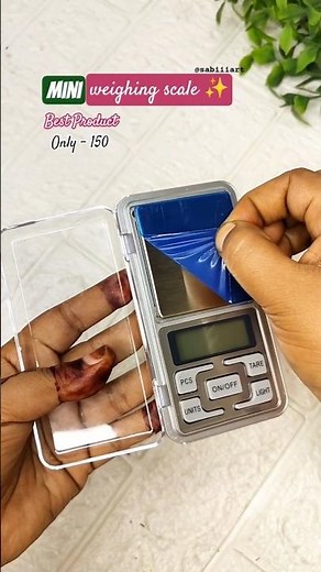 Best mini weighing scale 😍 #review #weighingscale #ytshorts #mehndi
