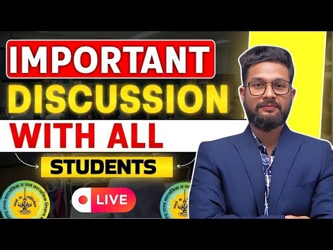 LIVE🔴 | IMPORTANT DISCUSSION WITH ALL STUDENTS | JR TUTORIALS |