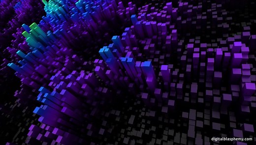 “Rectilinea” One of six HD looping animations available for Members to download. | Digital Blasphemy