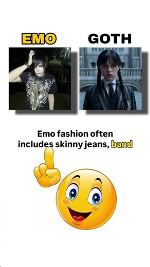 EMO vs GOTH What's the difference?
