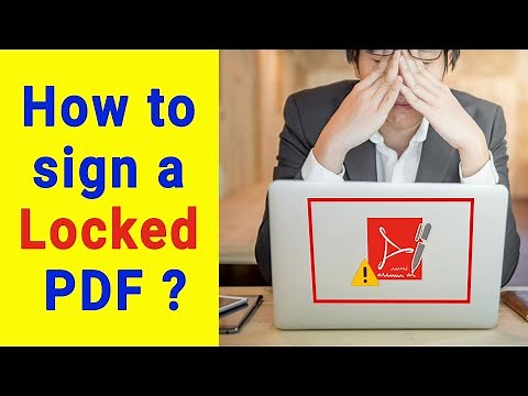 How to sign a LOCKED PDF ? | How to add signature to SECURED PDF file ?
