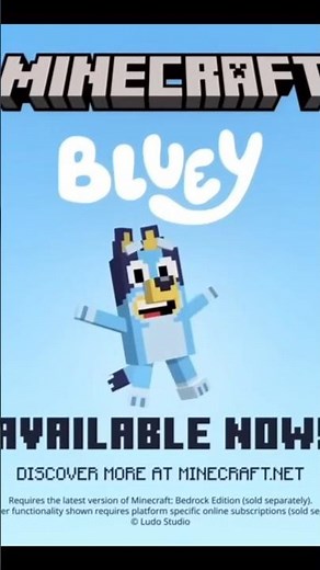 Nuevo DLC de BLUEY - Marketplace MINECRAFT