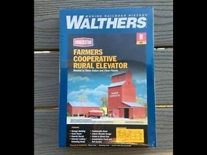 HO Scale Walthers Cornerstone Grain Elevator Kit.
