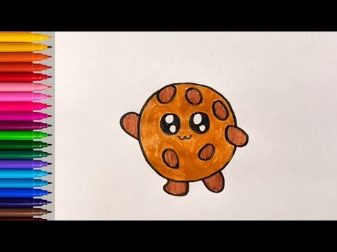 easy Cookie Drawing||How to draw a cookie #easydrawing #drawing