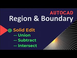 Autocad [중급편] Region & Boundary 활용하기