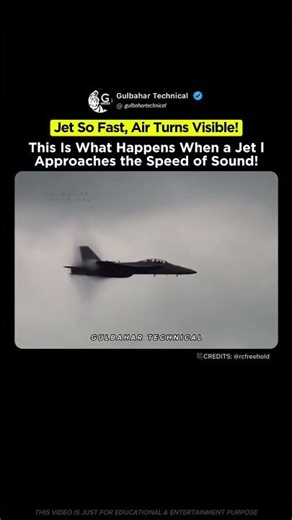 Jet Hits Mach 1—Air Turns to Mist! 😱✈️