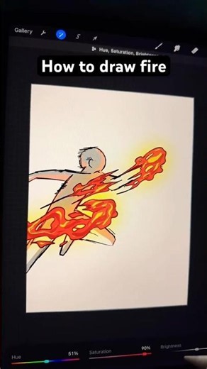 how to draw fire