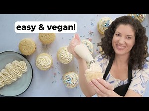 Easy Vegan Buttercream Frosting (For Cakes & Cupcakes) #veganrecipes #frosting