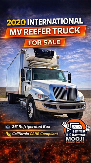 Hard-to-Find 2020 International MV Reefer Truck ❄️ 26’ Box • CARB Compliant #trucksales