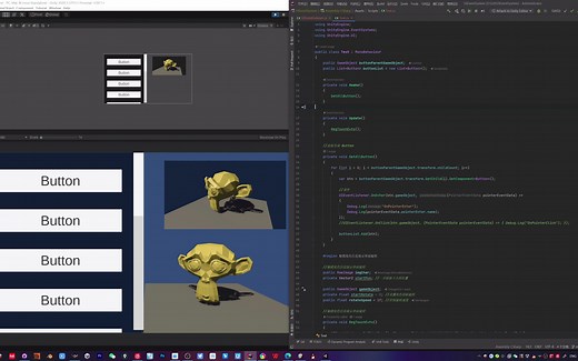 Unity-UI-EventSystem、EventTrigger浅尝，角色展示旋转，Button触发事件
