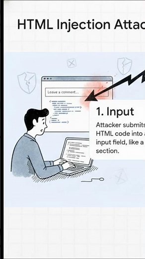 The HTML Injection Attack Explained #hacker #tutorial