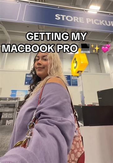 this is my first macbook purchase and i’m so excited for the unboxing (as you’re watching this— i still haven’t opened it)🧍🏻‍♀️i always forget how much fun i have at best buy 💻✨💗 so much technology, i love it! thank you for coming with me to pick up my laptop!! #iphone17promax #macbook #apple