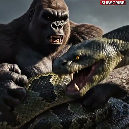“Gorilla vs Anaconda — The Fight Nobody Expected!”