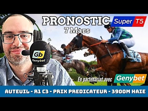 🔴 Pronostic Quinté / Super Top5 Samedi 7 Mars 2026. Auteuil 🔴 Prix Predicateur