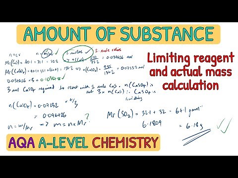 Amount of Substance - Limiting Reagent Calculations | AQA A-Level Chemistry