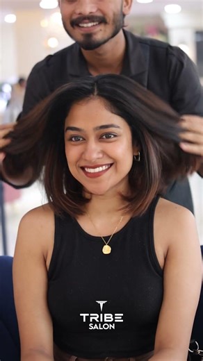 A perfect haircut with the right color makes all the difference. 💇‍♀️🎨#tribesalon #hairsalon