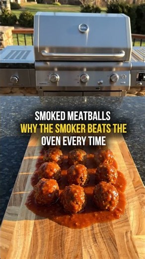 Smoked Meatballs — Why the Smoker Beats the Oven Every Time #SmokedMeatballs #BBQAppetizer