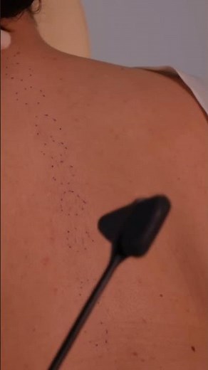 ASMR Back Exam: Tracing & Adjustment | Spine Check, Sensation Testing #asmrrealperson #asmr #relax