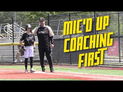 I'm Mic'd Up Coaching First Base for our National Team