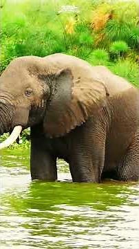 Elephants are the largest land animals on Earth.
