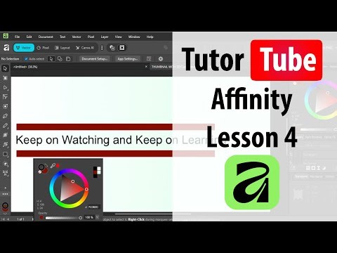 Affinity - Lesson 4 - Using Color Wheel to Change Object Color