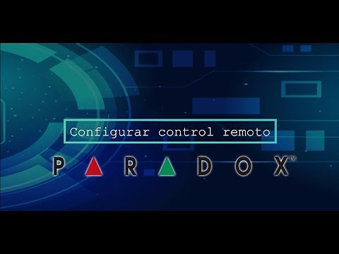 Configurar control remoto. Paradox