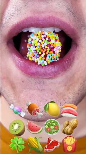 Asmr mukbang rainbow candy