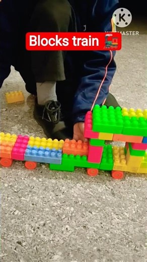 How to make a blocks train 🚂 #viral #shorts #trainvideo #traingame #kids
