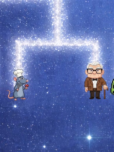 Quarterfinals: Remy vs. Carl Fredricksen #pixar #up #ratatouille #fight #sprites