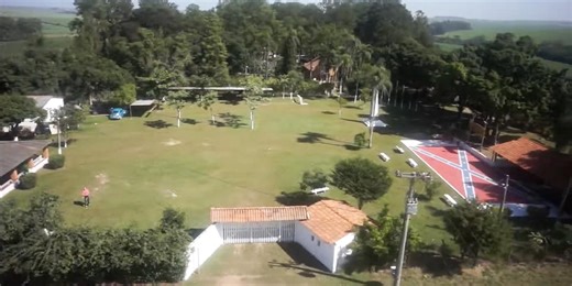 Santa Bárbara d'Oeste, a cemetery in Brazil with a large Confederate flag