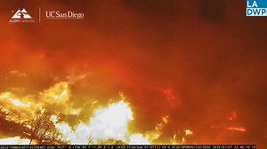 Time-lapse of the Palisades fire