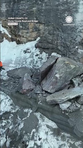 Road Closed After Major Rockslide in Colorado
