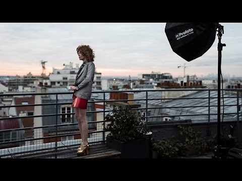 Pauline Darley shoots fashion in Paris