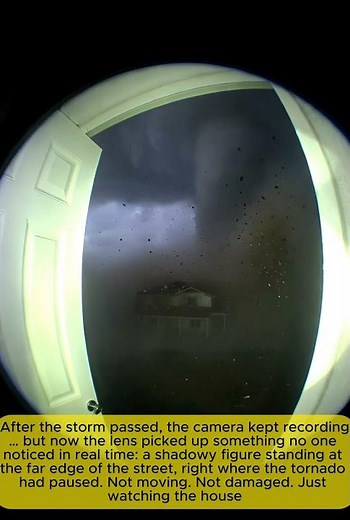 Gate Camera Captures Terrifying Tornado Moving Toward Home | Real Footage #viral #trending