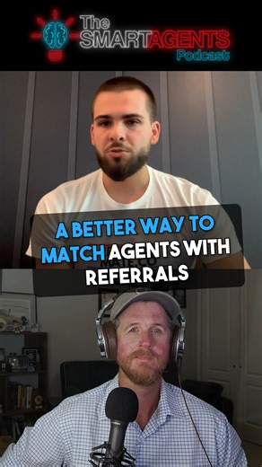 In this clip from Episode 269 of The Smart Agents Podcast, Jake McLaughlin explains how ReferralMate was built to solve a problem nearly every agent faces: chaotic referral sourcing through Facebook groups. Instead of relying on tag threads and guesswork, Jake asked a simple question — if major companies wouldn’t hire talent through random Facebook posts, why should real estate agents find referrals that way?⁣ ⁣ ReferralMate works like a true job board for real estate referrals, where agents can