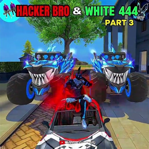 hacker bro vs white 444 #ffviral #freefire #ajjubhaiinmymatch #freefirelovers #ajjubhaiandsooneeta
